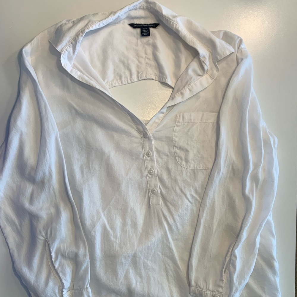 Half button down tunic